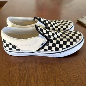 NWOB | Vans Black and Off-White Checkerboard Slip-On Sneakers